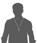 Classic Gold Cross Necklace for Men