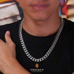 Men's 12mm 18k Gold Cuban Link Chains