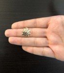 Carol Jewelry 14k Solid Yellow Gold Ship Rudder Shaped Pendant for Necklace for Women and Men