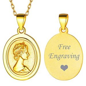 Custom Gold Coin Necklace for Men and Women