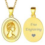 Custom Gold Coin Necklace for Men and Women