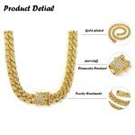 Men's Miami Cuban Link Chain Necklace - Gold/Silver