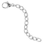 BENIQUE Necklace Bracelet Extender for Women Men - 14K Gold Filled or Solid 925 Sterling Silver Extension, Medium Size Jewelry Chain Durable Strong Removable 2" 4" or 6" Made in USA (Single Piece),