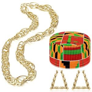 Hip Hop African Kente Costume Set for Men