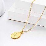 Custom Gold Coin Necklace for Men and Women