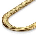 Gold Stainless Steel Snake Chain Necklace for Men