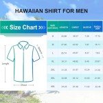 Men's Blue Hawaiian Button-Up Summer Shirt