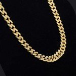 Men's Miami Cuban Link Chain Necklace - Gold/Silver