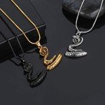 Men's Stainless Steel Punk Animal Pendant Necklace