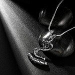 Men's Stainless Steel Punk Animal Pendant Necklace