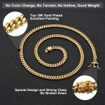 Men's Gold Cuban Link Chain Necklace, 6MM