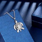 Celtic Knot Turtle Necklaces for Men and Women