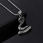 Men's Stainless Steel Punk Animal Pendant Necklace