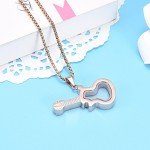 Rose Gold Guitar Cremation Necklace for Ashes