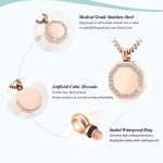 Rose Gold Square Crystal Ashes Pendant Necklace