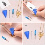 Gold Angel Wings Cremation Urn Necklace for Ashes