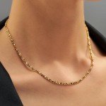 Lifetime Jewelry 24k Gold Twisted Box Chain