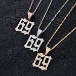 Men's 6ix9ine Bling Chain Necklace - Rose Gold