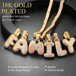 Personalized Iced Out Initial Necklace for Men