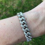 Men's 12mm Gold Plated Cuban Link Chain Bracelet