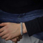 Men's 12mm Gold Plated Cuban Link Chain Bracelet