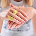 Men's 6 Pack Gold Dollar Sign Necklace Set