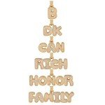 Personalized Iced Out Initial Necklace for Men