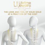 Lifetime Jewelry Gold Necklace for Women & Men [ 6mm Mariner Link Chain ] 20X More Real 24k Plating Than Other Statement Necklaces (16)