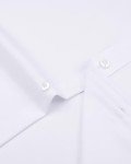 Men's Casual Short Sleeve Button Down Shirt - White