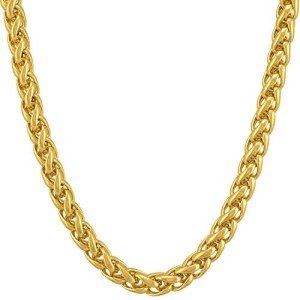Lifetime Jewelry Gold Chain for Men and Women [ 5mm Weave Necklace ] 20X More Real 24k Plating Than Other Pendant Chains (16)