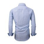 Alex Vando Men's Long Sleeve Printed Shirt, Light Blue