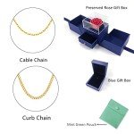 Novgarden Personalized Name Necklace, 18K Gold Plated Custom Couple Necklace Nameplate Pendant Jewelry Gift for Women, Men (No Custom-Betty Gold)