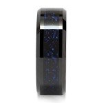 100S JEWELRY Tungsten Rings for Men Wedding Band Black Plated Celtic Dragon Inlaid Size 8-15 (13)