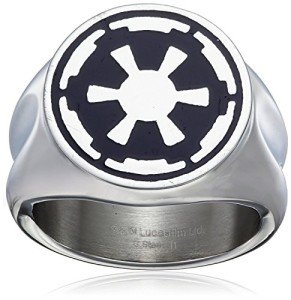 Star Wars Jewelry Imperial Symbol Stainless Steel Men's Ring, Size 15