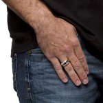 PalmBeach Jewelry Men's 14K Yellow Gold Plated Sterling Silver Square Cut Genuine Blue Sapphire Red Garnet or White Cubic Zirconia Ring, Metal, Sapphire Cubic Zirconia