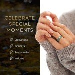 WHITESTONE JEWELRY CO. - Stone Ring Collection, Stacking Rings for Women & Men, Minimalist Natural Stone Bands, Size 4-15, Stone Gemstone, Agate