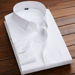 Beninos Men's Regular Fit White Dress Shirt