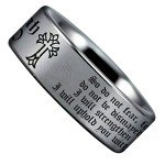 Tungsten Carbide Isaiah 41:1 Ring, Wedding Band and Anniversary Ring Inspired by God, Faith And Love, Fine Jewelry Designed For Maximum Comfort Fit For Men And Women Use, Perfect Gift