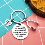 30 PCS Dispatcher Keychain 911 Dispatcher Gifts for Women Men 911 Operator EMS Dispatcher Gift Appreciation Week Gift 911 Dispatcher Jewelry for Dispatcher Christmas Birthday Thanksgiving Gifts, 30