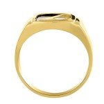 RYLOS Mens Rings 14K Yellow Gold Designer Onyx Ring With Diamonds and Genuine Black Onyx Rings For Men Men's Rings Gold Rings Sizes 8,9,10,11,12,13 Mens Jewelry