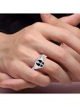 RYLOS Mens Rings Yellow Gold Plated Silver Ring Unisex Religious Cross Prayer Ring With Diamonds and Black Onyx Rings For Men Men's Rings Silver Rings Sizes 8,9,10,11,12,13 Mens Jewelry