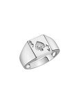 RYLOS Mens Rings 14K White Gold - Diamond Ring Lucky Pinky Ring - Ace of Spades Poker Band Rings For Men Mens Jewelry Gold Rings