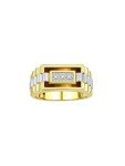 RYLOS Mens Rings 14K Yellow Gold Designer Ring With Diamonds and Tiger Eye Rings For Men Men's Rings Gold Rings Sizes 8,9,10,11,12,13 Mens Jewelry