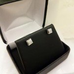 Dazzlingrock Collection 0.05 Carat (ctw) Round Diamond Kite Shape Mens Hip Hop Iced Stud Earrings Jewelry, Sterling Silver