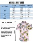 EISHOPEER Men's Pink Aloha Button-Up Shirt