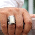 VY JEWELRY Solid 925 Sterling Silver Shell Men Ring - Made in Thailand - Size 11.5