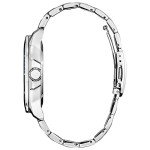 Citizen Avatar Mens Avatar Wave Eco-Drive Watch 46mm Silver-Tone Stainless Steel Case and Bracelet with Blue Dial (AW1708-57W)