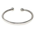 Mens Torque Bangle Bracelet - Solid Heavy 925 Sterling Silver Bangle Bracelet for Men - Plain Silver Bracelet For Man, Gent - Jewelry Gift for Him, adjustable from 20cm to 23cm, Sterling Silver