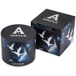 Citizen Avatar Mens Avatar Wave Eco-Drive Watch 46mm Silver-Tone Stainless Steel Case and Bracelet with Blue Dial (AW1708-57W)