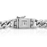 VY JEWELRY ELEGANT CHAIN - Solid 925 Sterling Silver Bracelet and Necklace for Men - Sizes 6" to 30", 7 5 inch, Metal, No Gemstone